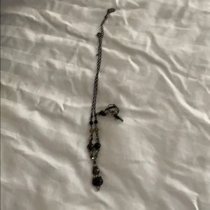 Black necklace and matching earrings